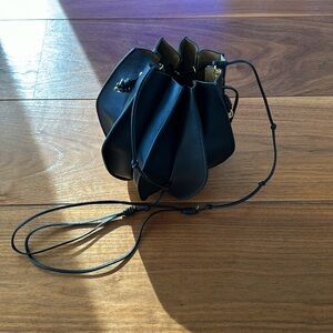 Ulla Johnson lotus flower leather pouchette bag